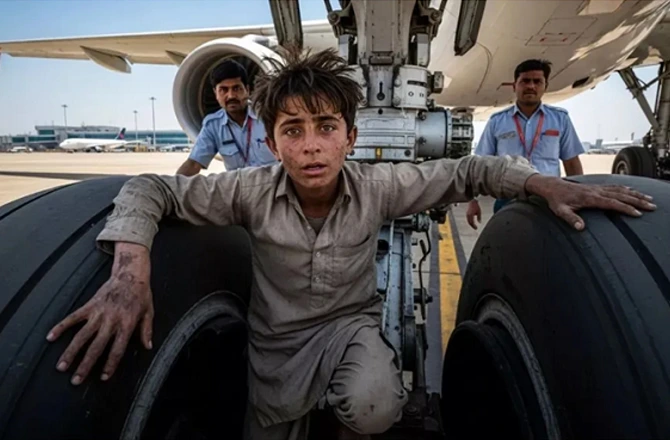 تیرہ سالہ افغان لڑکا ہوائی جہاز کے پہیوں میں چھپ کر کابل سے دہلی پہنچ گیا