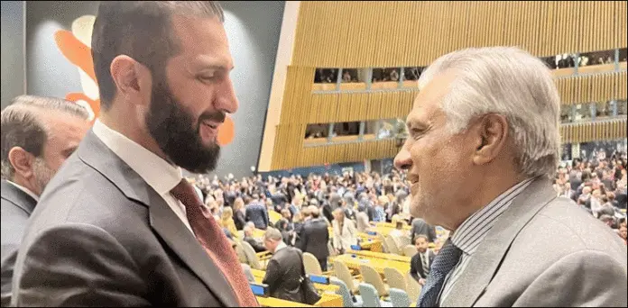 نائب صدر اسحاق ڈار کی شام کے صدر احمد الشرع سے ملاقات