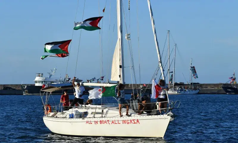 اسرائیلی حملے کے باوجود صمود فلوٹیلا رواں دواں، سینیٹر مشتاق احمد سمیت 200 گرفتار