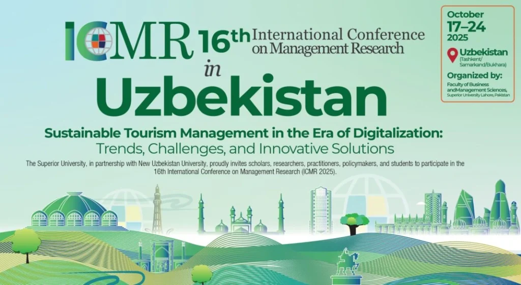 نیو ازبکستان یونیورسٹی میں 16ویں انٹرنیشنل کانفرنس آن مینجمنٹ ریسرچ کا انعقاد