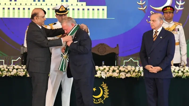 شاہ عبداللہ دوم کے دورۂ پاکستان میں صدر زرداری نے انہیں نشانِ پاکستان سے نوزا جبکہ فیلڈ مارشل عاصم منیر کے ساتھ دفاعی تعاون اور خطے میں امن سمیت دیگر معاملات پر اتفاق ہوا