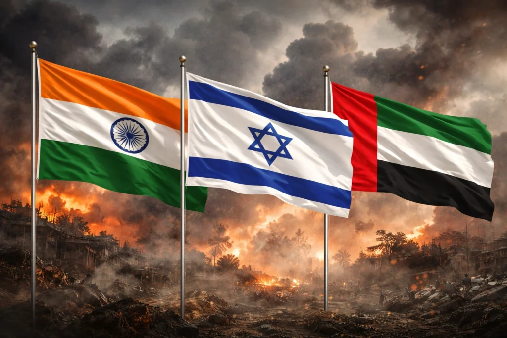 پوشیدہ مثلث: اسرائیل، متحدہ عرب امارات، بھارت اور خطے کی نئی تشکیل دینے والی اسٹریٹیجک جوابی چال