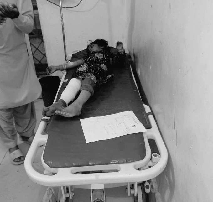 شہری آبادی پر افغان کے گولے