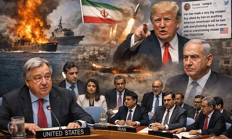 اقوامِ متحدہ کے سیکریٹری جنرل انتونیو گوتریس نے صورتحال کو نہایت افسوس ناک قرار دیتے ہوئے امریکہ اور اسرائیل سے مطالبہ کیا کہ وہ فوری طور پر جنگ بندی کریں تاکہ انسانی مصائب اور تباہ کن معاشی اثرات کو روکا جا سکے