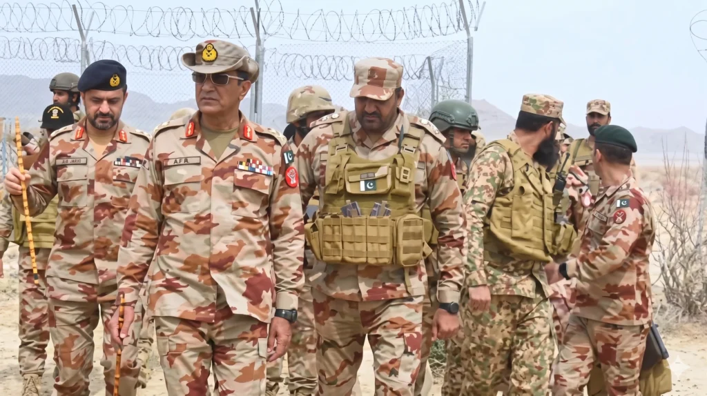 پاکستانی فورسز نے ژوب سیکٹر کے مدمقابل افغان سرحد کے اندر 32 مربع کلومیٹر پر مشتمل 'گھڈوانہ انکلیو' کا کنٹرول حاصل کر لیا، آئی جی ایف سی بلوچستان نارتھ میجر جنرل عاطف مجتبیٰ کے دورے کی فوٹیج منظر عام پر آگئی۔