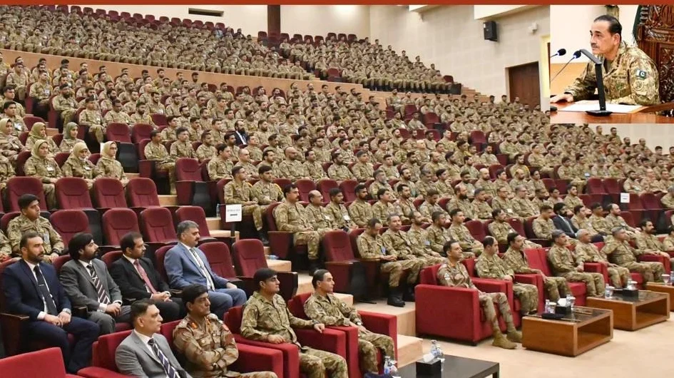 فیلڈ مارشل عاصم منیر نے کمانڈ اینڈ اسٹاف کالج کوئٹہ کے دورے کے دوران واضح کیا ہے کہ پراکسیز اور منفی پراپیگنڈے کے ذریعے ملکی ترقی کو نقصان پہنچانے والی دشمن قوتوں کو ناکامی کا سامنا کرنا پڑے گا۔