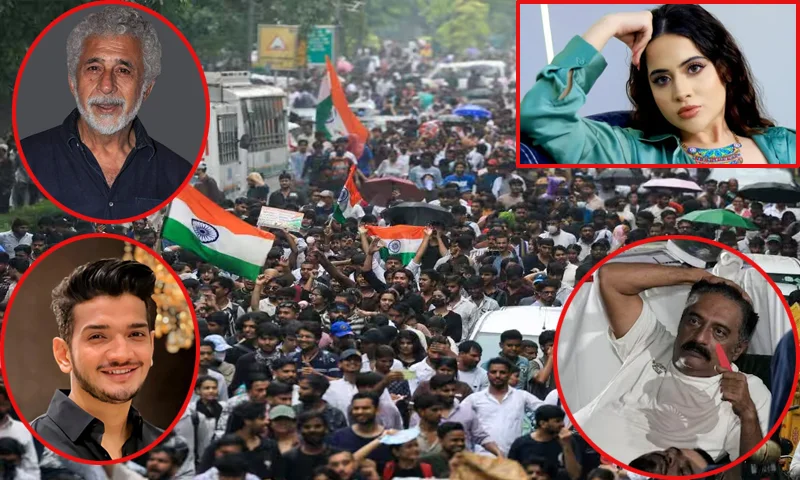 نئی دہلی میں مودی حکومت کے خلاف طلبہ کا احتجاج شدت اختیار کر گیا، بالی ووڈ بھی سڑکوں پر