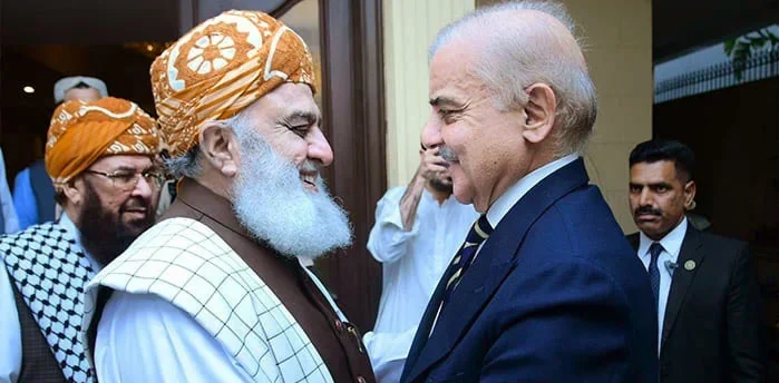 شہباز شریف مولانا فضل الرحمان ملاقات