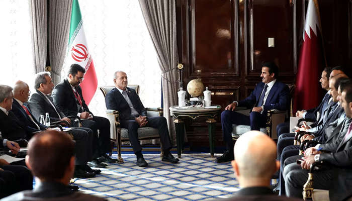 قطری ثالثوں کا وفد تہران پہنچ گیا