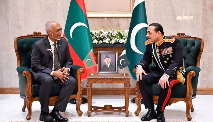 عاصم منیر سے مالدیپ کے صدر کی ملاقات