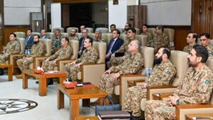 فیلڈ مارشل عاصم منیر کا کور ہیڈکوارٹرز پشاور کا دورہ