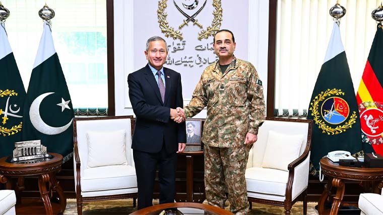 سنگاپور کے وزیر خارجہ کی فیلڈ مارشل سے ملاقات