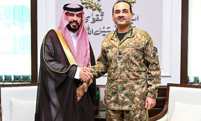 عاصم منیر سے سعودی سفیر کی ملاقات