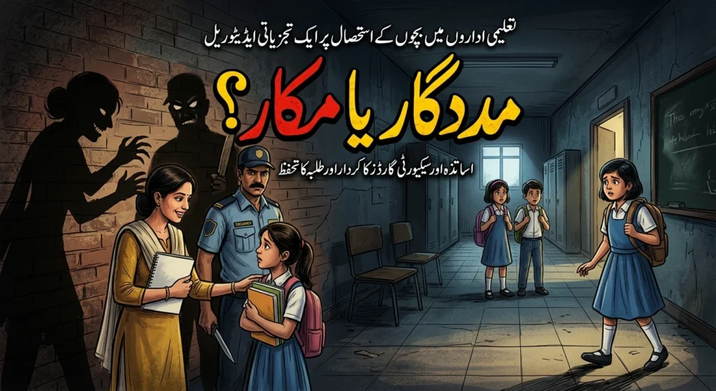 مددگار یا مکار؟ تعلیم گاہوں میں خوف کے سائے: جب استاد اور چوکیدار ہی درندے بن جائیں